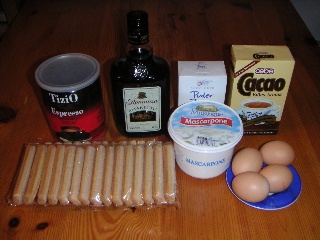 tiramisu ingredients  Tiramisu ingredients