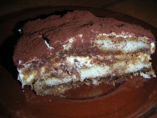 Eine Portion Tiramisu